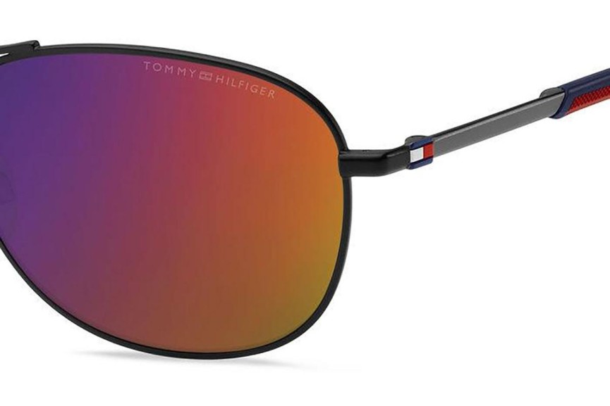 Okulary przeciwsłoneczne Tommy Hilfiger TH2023/S 003/MI Pilotki (Aviator) Czarne