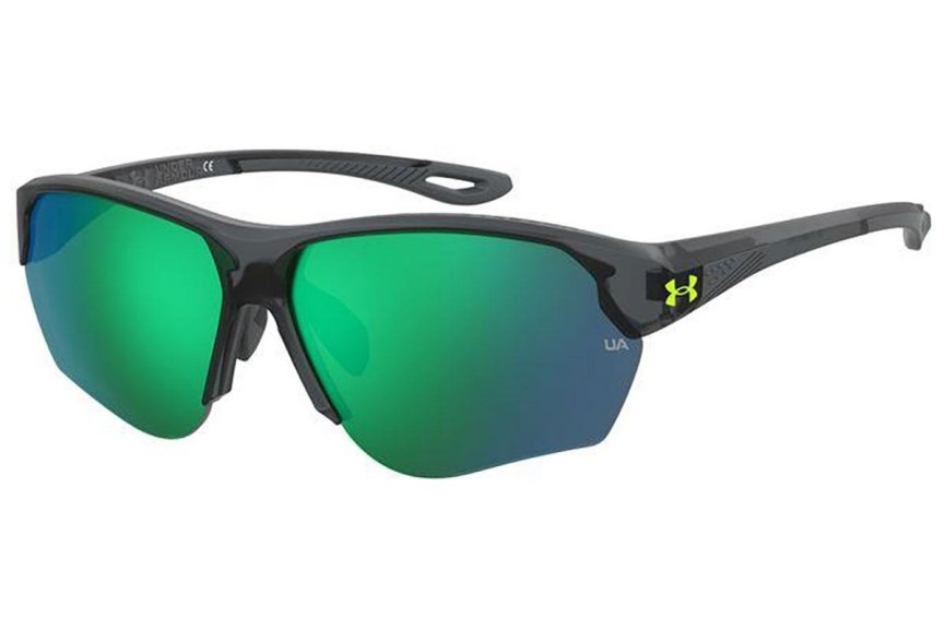 Okulary przeciwsłoneczne Under Armour UACOMPETE/F 63M/V8 Prostokątne Szare