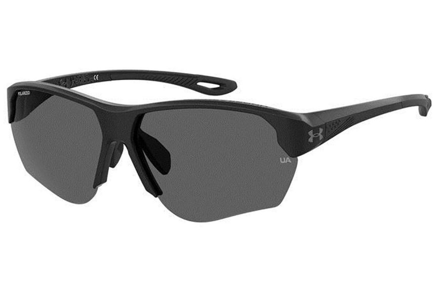 Okulary przeciwsłoneczne Under Armour UACOMPETE/F 807/6C Prostokątne Czarne