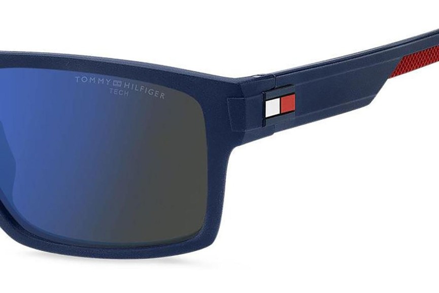 Okulary przeciwsłoneczne Tommy Hilfiger TH1977/S FLL/ZS Kwadratowe Niebieskie