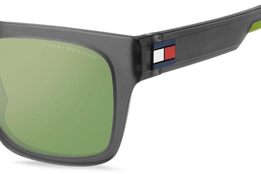 Okulary przeciwsłoneczne Tommy Hilfiger TH1976/S FRE/MT Kwadratowe Szare