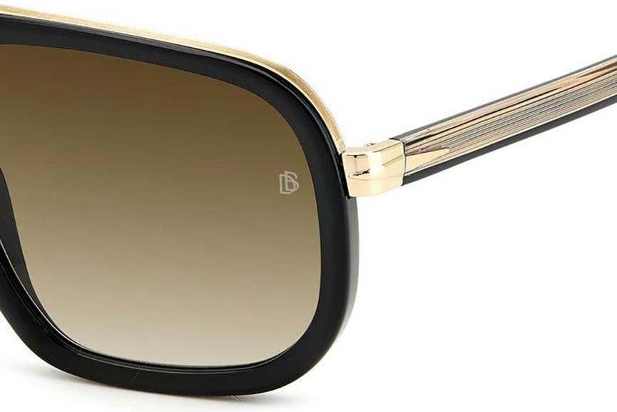 Okulary przeciwsłoneczne David Beckham DB7101/S 2M2/HA Pilotki (Aviator) Czarne