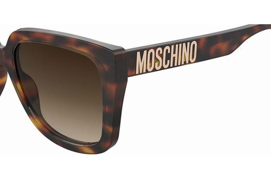 Okulary przeciwsłoneczne Moschino MOS146/S 05L/HA Kwadratowe Havana