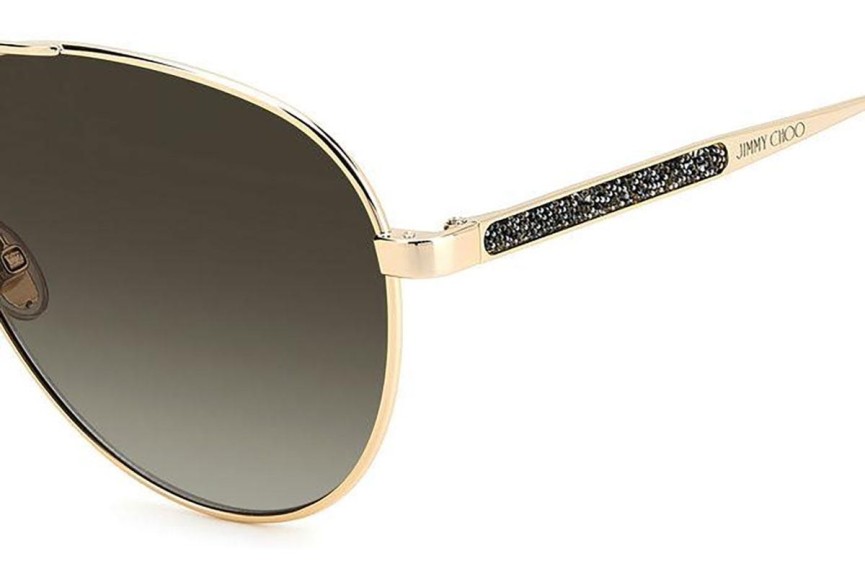 Okulary przeciwsłoneczne Jimmy Choo JIMENA/S 06J/HA Pilotki (Aviator) Złote