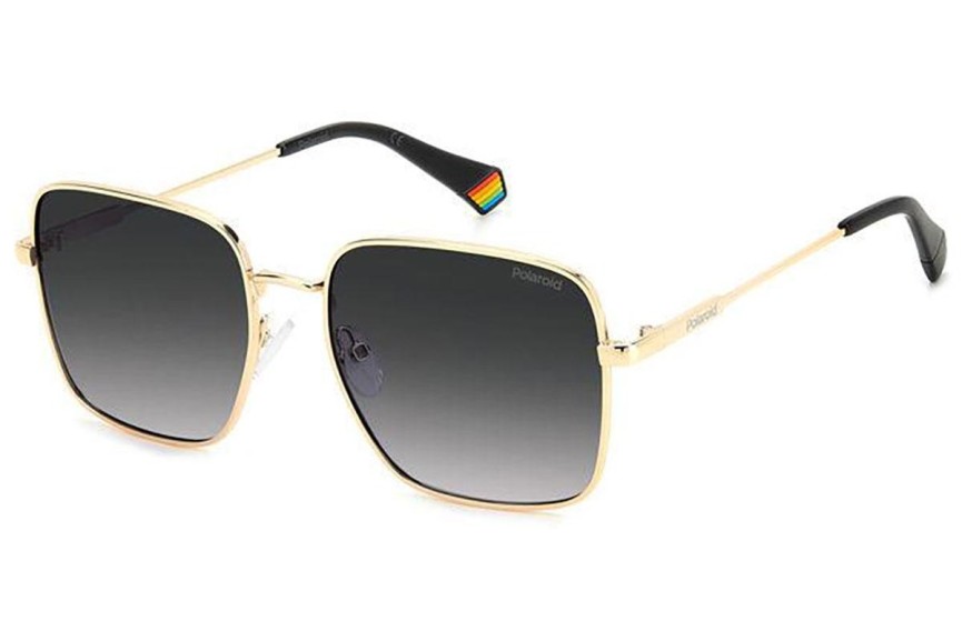 Okulary przeciwsłoneczne Polaroid PLD6194/S/X J5G/WJ Polarized Kwadratowe Złote