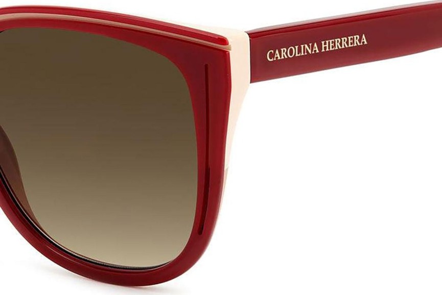 Okulary przeciwsłoneczne Carolina Herrera HER0144/S R9S/HA Okrągłe Czerwone