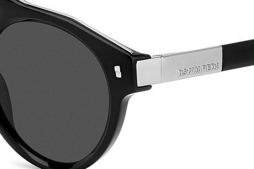 Okulary przeciwsłoneczne Dsquared2 D20085/S 284/IR Owalne Czarne