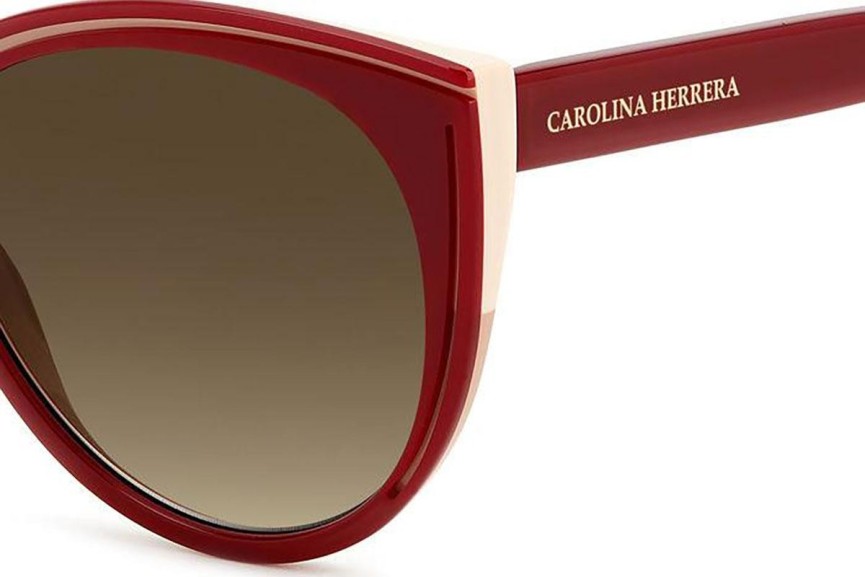 Okulary przeciwsłoneczne Carolina Herrera HER0142/S R9S/HA Okrągłe Czerwone