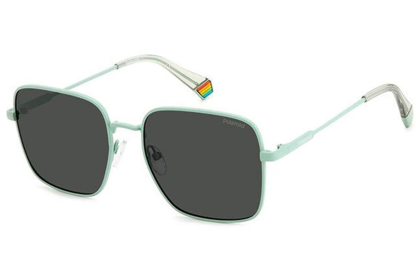 Okulary przeciwsłoneczne Polaroid PLD6194/S/X N47/M9 Polarized Kwadratowe Zielone