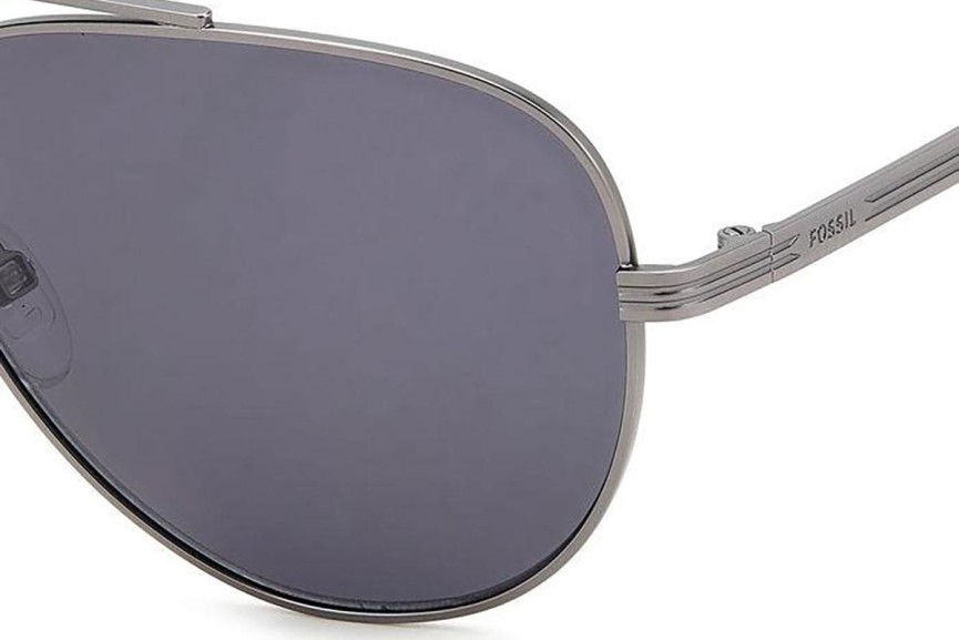 Okulary przeciwsłoneczne Fossil FOS3144/G/S R80/IR Pilotki (Aviator) Srebrne