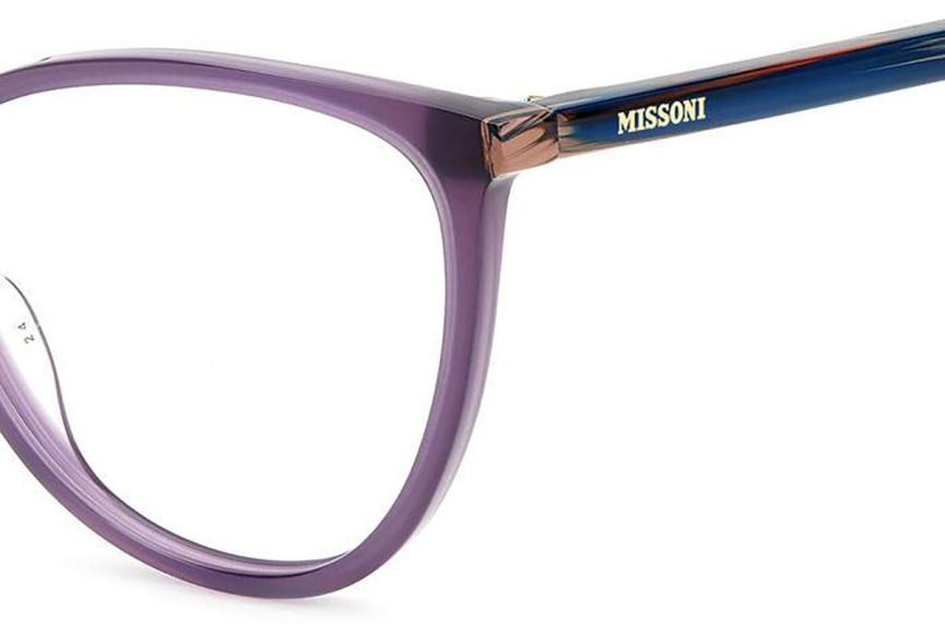 Okulary korekcyjne Missoni MIS0136 B3V Kocie oczy Fioletowe