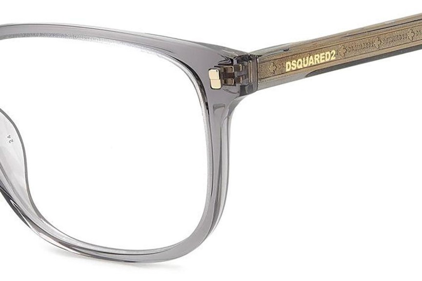 Okulary korekcyjne Dsquared2 D20079 KB7 Kwadratowe Szare