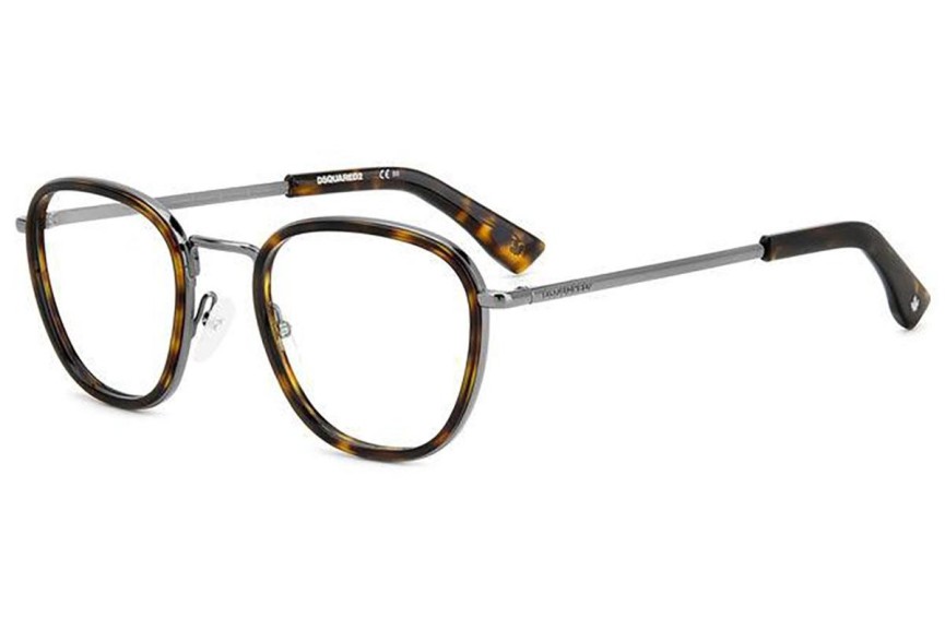 Okulary korekcyjne Dsquared2 D20076 086 Okrągłe Havana