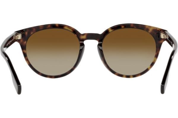 Okulary przeciwsłoneczne Burberry Amelia BE4326 3002T5 Polarized Okrągłe Havana