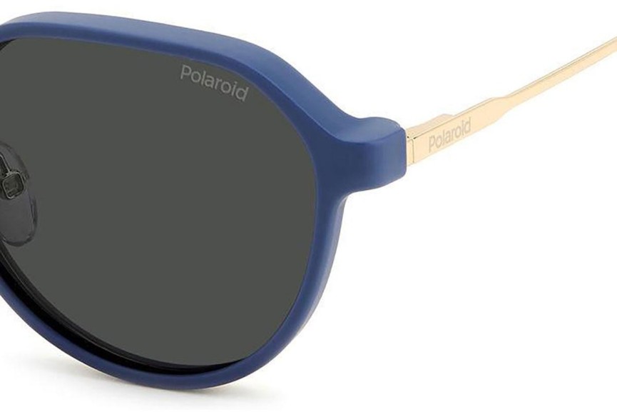 Okulary korekcyjne Polaroid PLD6204/CS LKS/M9 Polarized Owalne Złote