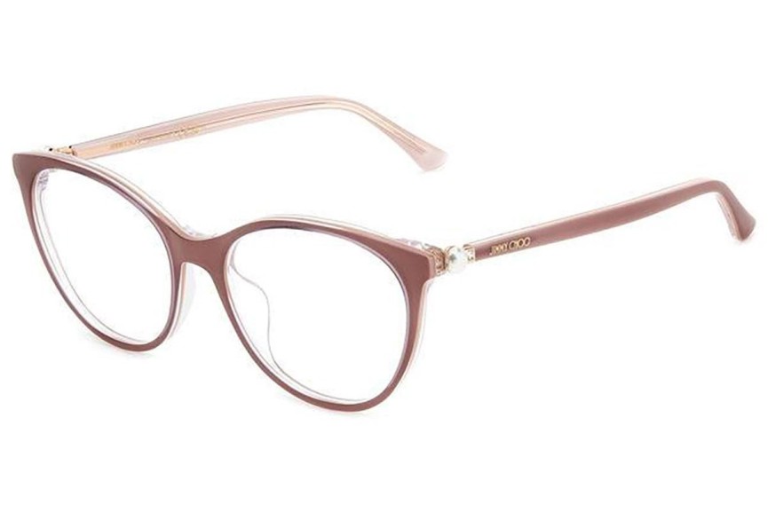 Okulary korekcyjne Jimmy Choo JC378/G Y9A Kocie oczy Beżowe