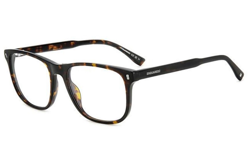 Okulary korekcyjne Dsquared2 D20079 086 Kwadratowe Havana