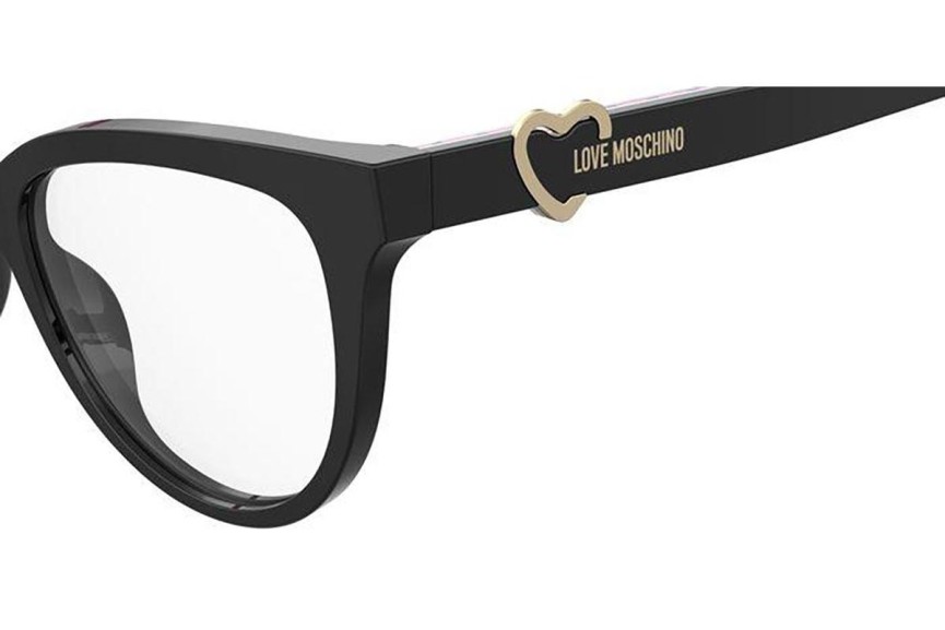 Okulary korekcyjne Love Moschino MOL609 807 Kocie oczy Czarne