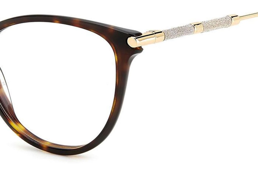 Okulary korekcyjne Carolina Herrera HER0152 086 Kocie oczy Havana