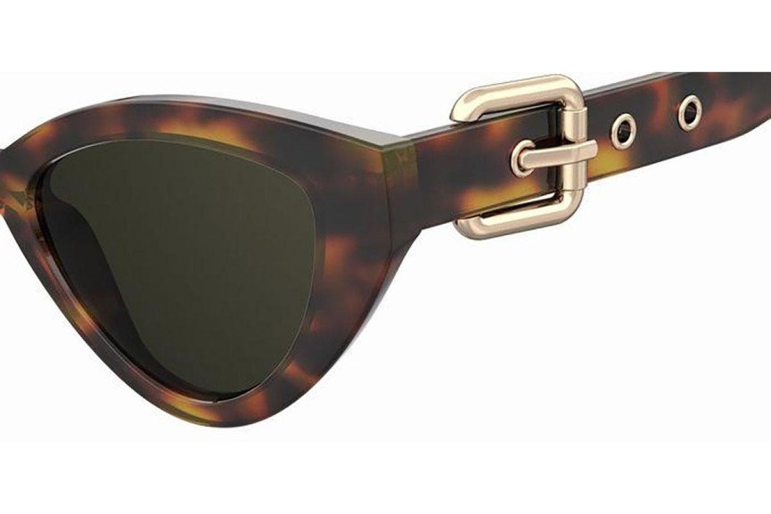 Okulary przeciwsłoneczne Moschino MOS142/S 05L/70 Kocie oczy Havana