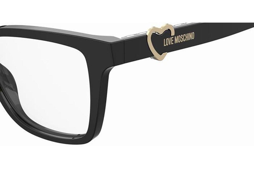 Okulary korekcyjne Love Moschino MOL610 807 Prostokątne Czarne