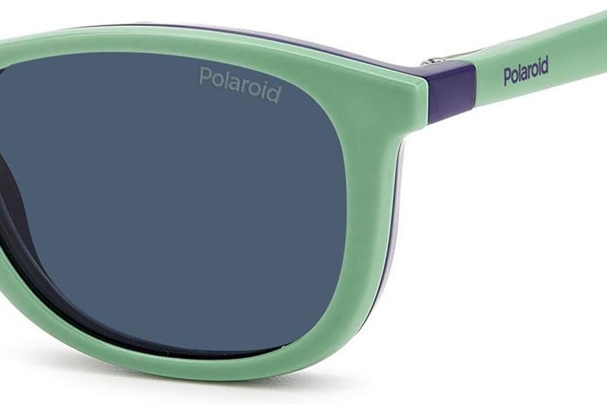 Okulary korekcyjne Polaroid Junior PLD8054/CS RNB/C3 Polarized Prostokątne Fioletowe