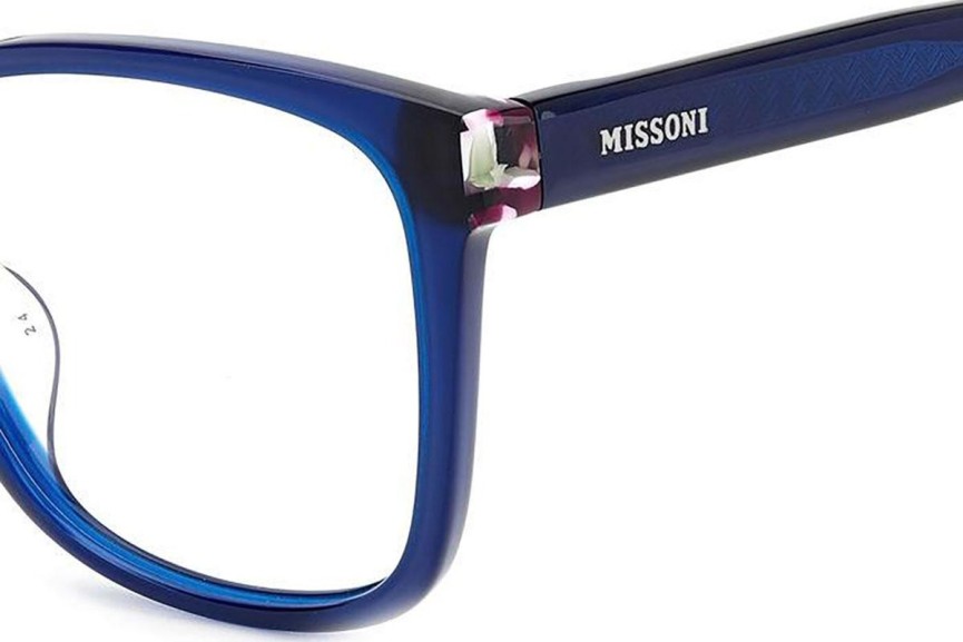 Okulary korekcyjne Missoni MIS0135/G PJP Kwadratowe Niebieskie