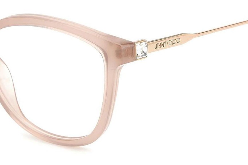 Okulary korekcyjne Jimmy Choo JC373 KON Kocie oczy Beżowe