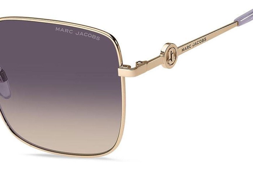 Okulary przeciwsłoneczne Marc Jacobs MARC654/S HZJ/FF Kwadratowe Złote