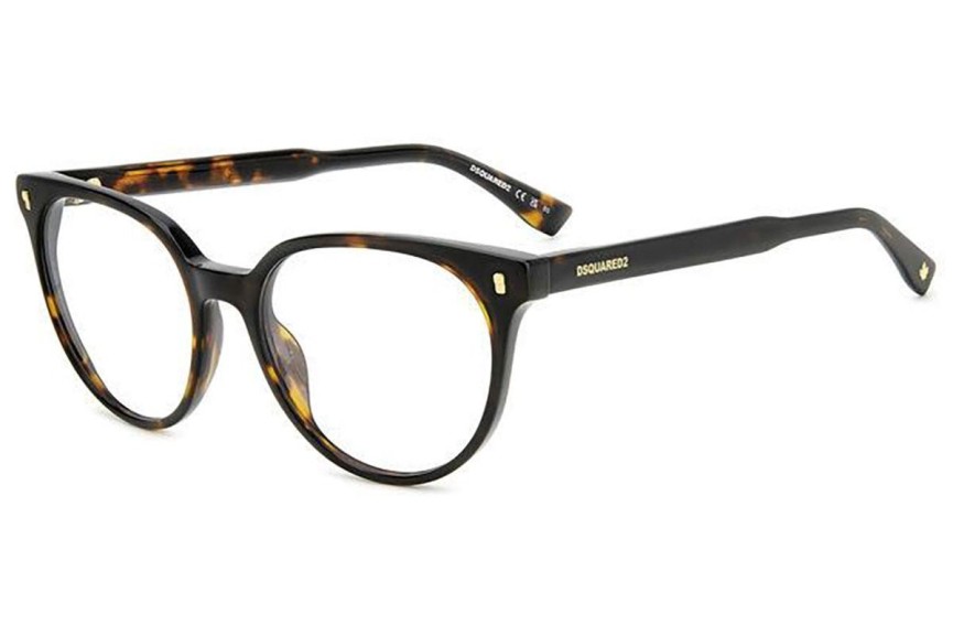 Okulary korekcyjne Dsquared2 D20082 086 Kocie oczy Havana