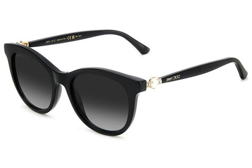 Okulary przeciwsłoneczne Jimmy Choo ANNABETH/S 807/9O Kocie oczy Czarne