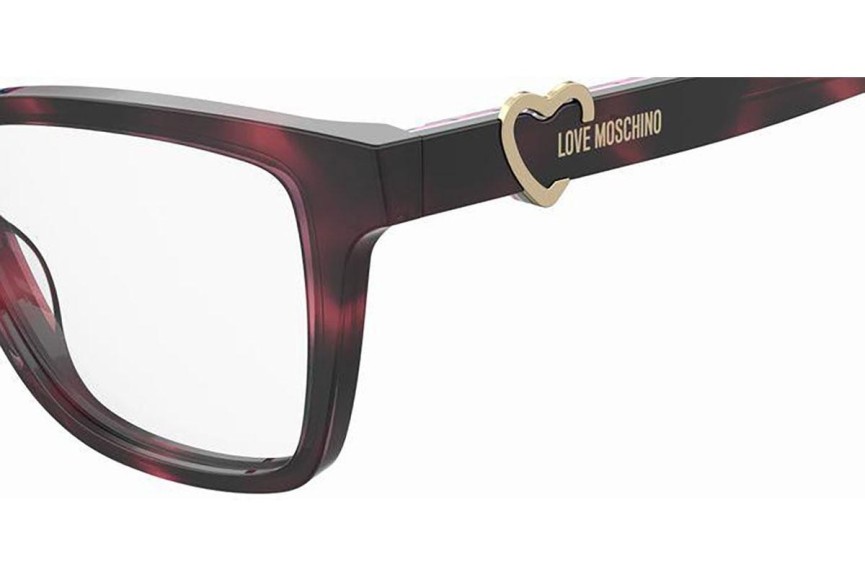 Okulary korekcyjne Love Moschino MOL610 HT8 Prostokątne Havana