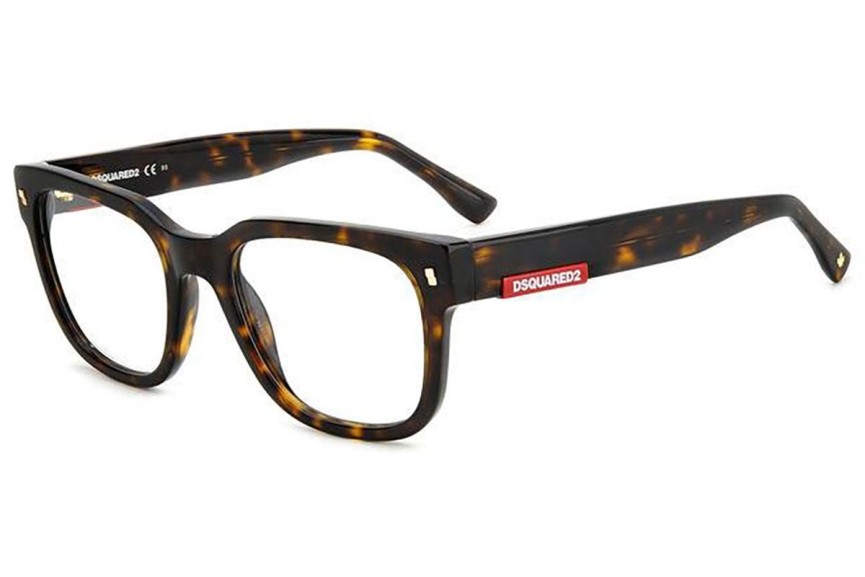 Okulary korekcyjne Dsquared2 D20074 086 Kwadratowe Havana