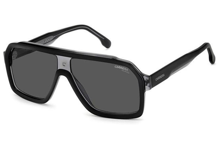 Okulary przeciwsłoneczne Carrera CARRERA1053/S UIH/M9 Polarized Flat Top Czarne