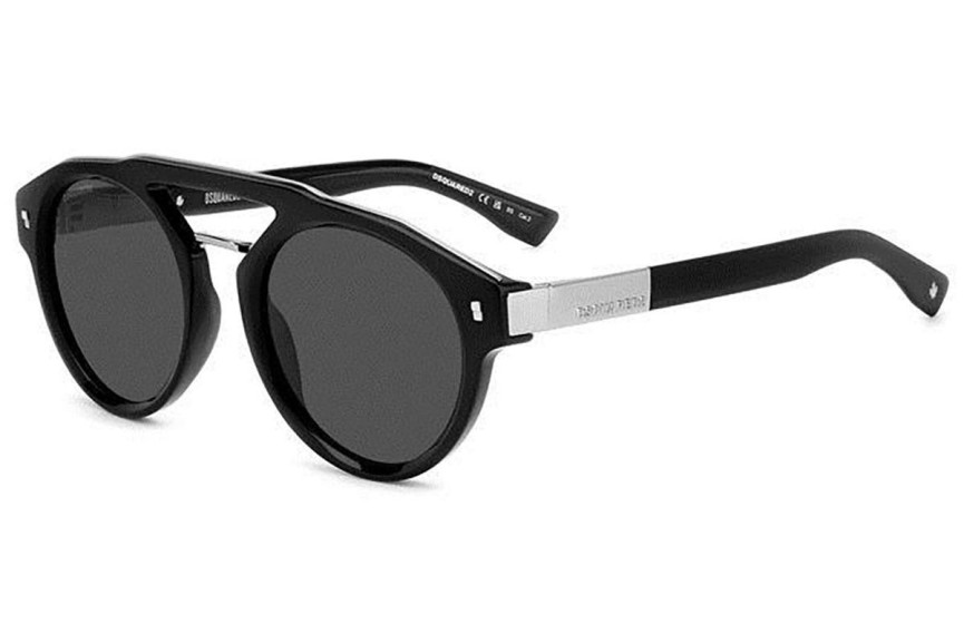 Okulary przeciwsłoneczne Dsquared2 D20085/S 284/IR Owalne Czarne