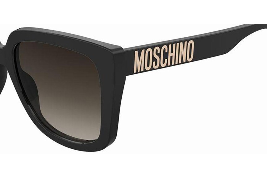 Okulary przeciwsłoneczne Moschino MOS146/S 807/HA Kwadratowe Czarne