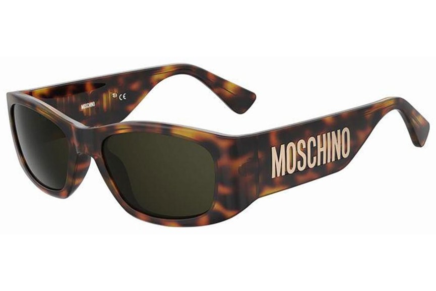 Okulary przeciwsłoneczne Moschino MOS145/S 05L/70 Prostokątne Havana