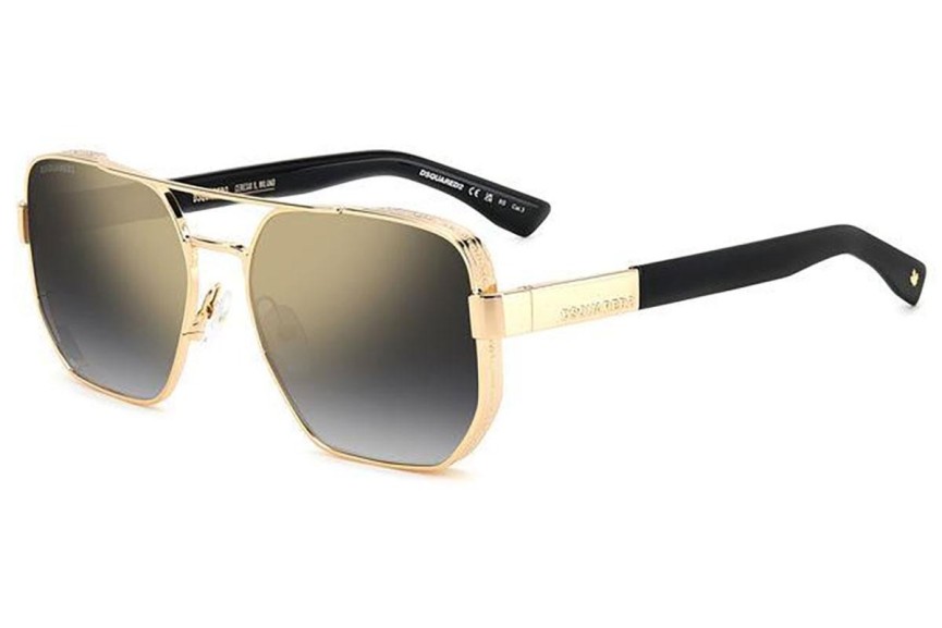 Okulary przeciwsłoneczne Dsquared2 D20083/S RHL/FQ Pilotki (Aviator) Złote