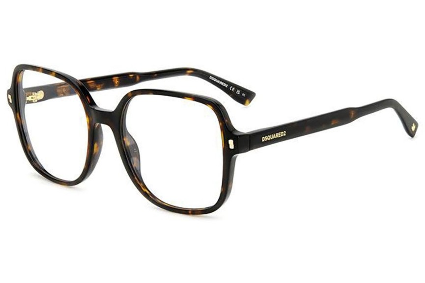 Okulary korekcyjne Dsquared2 D20081 086 Kwadratowe Havana