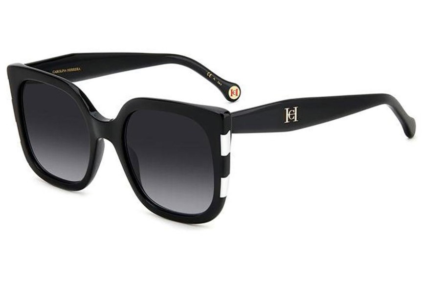 Okulary przeciwsłoneczne Carolina Herrera HER0128/S 80S/9O Kwadratowe Czarne