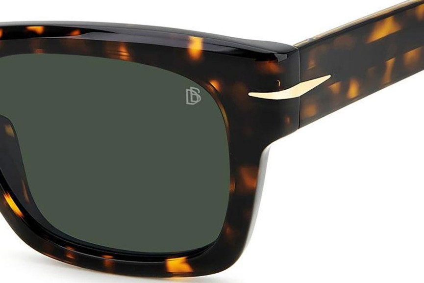 Okulary przeciwsłoneczne David Beckham DB7099/S 086/QT Kwadratowe Havana