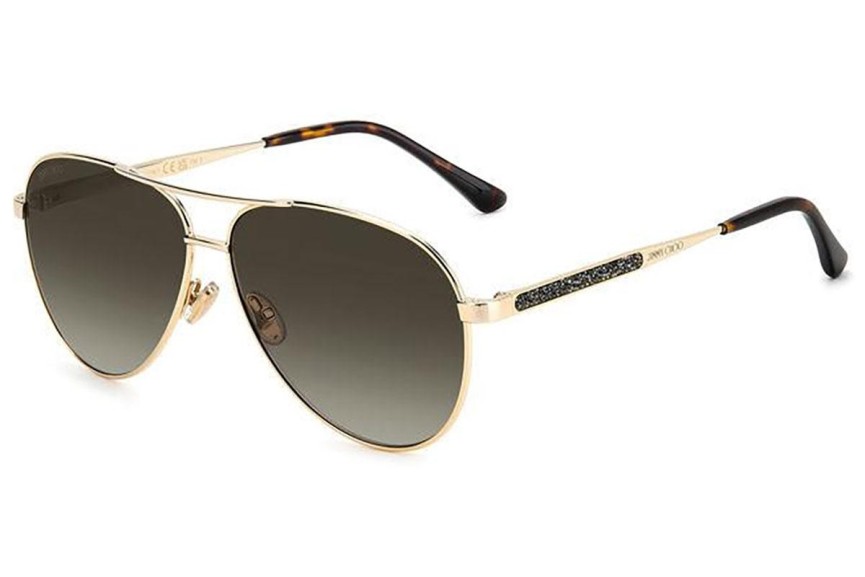 Okulary przeciwsłoneczne Jimmy Choo JIMENA/S 06J/HA Pilotki (Aviator) Złote