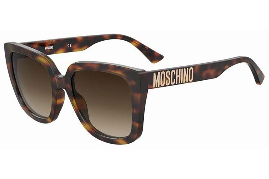 Okulary przeciwsłoneczne Moschino MOS146/S 05L/HA Kwadratowe Havana