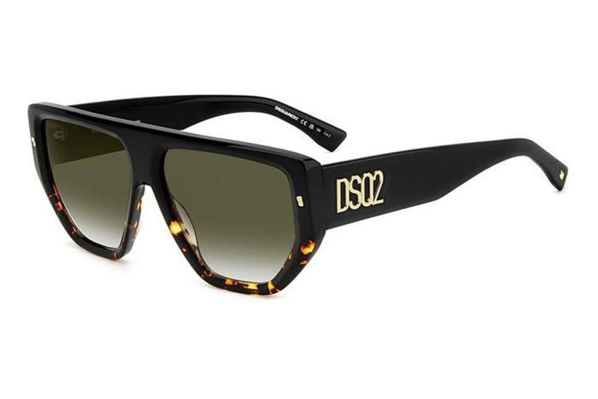 Okulary przeciwsłoneczne Dsquared2 D20088/S WR7/9K Flat Top Havana