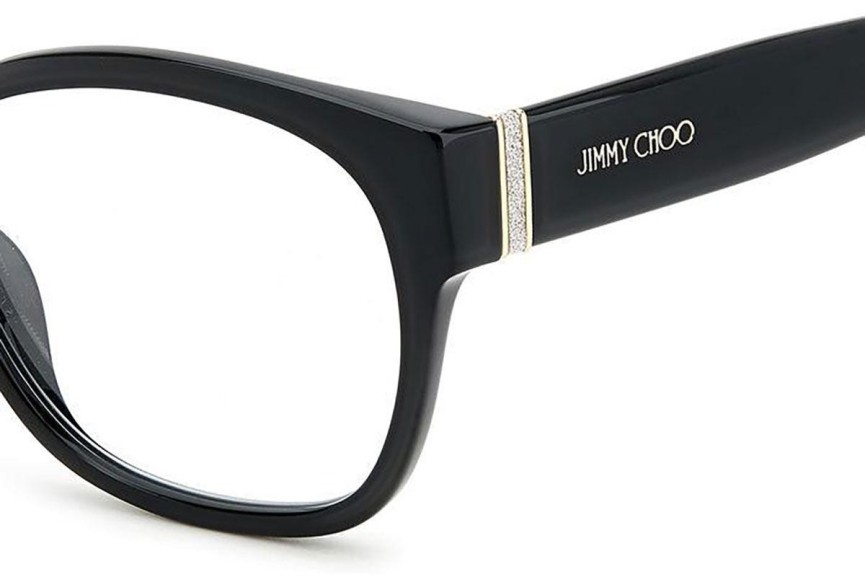 Okulary korekcyjne Jimmy Choo JC371 807 Kwadratowe Czarne