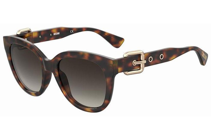 Okulary przeciwsłoneczne Moschino MOS143/S 05L/HA Okrągłe Havana