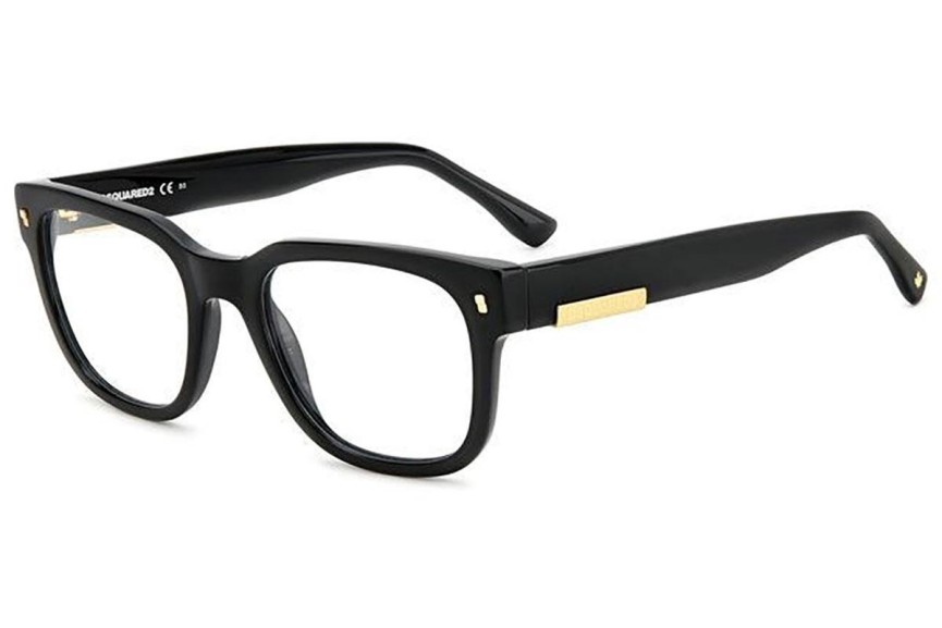 Okulary korekcyjne Dsquared2 D20074 807 Kwadratowe Czarne