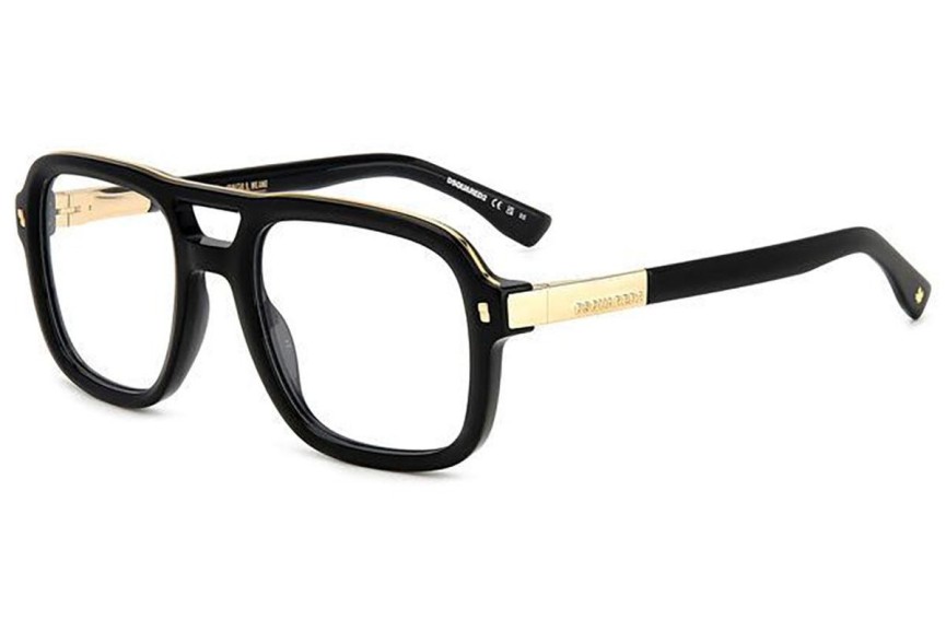 Okulary korekcyjne Dsquared2 D20087 2M2 Kwadratowe Czarne