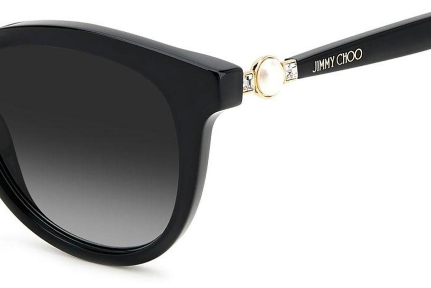 Okulary przeciwsłoneczne Jimmy Choo ANNABETH/S 807/9O Kocie oczy Czarne