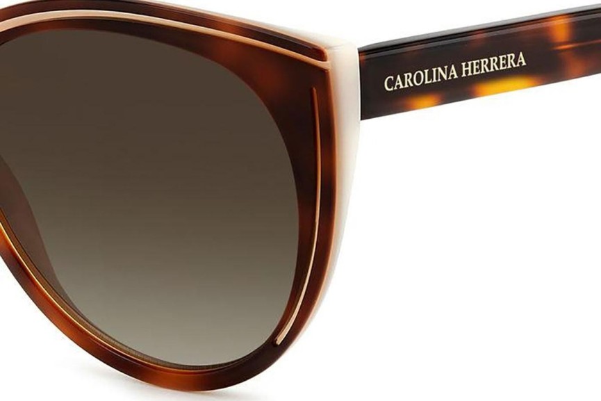 Okulary przeciwsłoneczne Carolina Herrera HER0142/S C9K/HA Okrągłe Havana